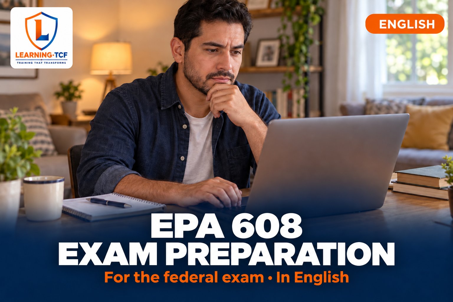 EPA 608 exam preparation in English.