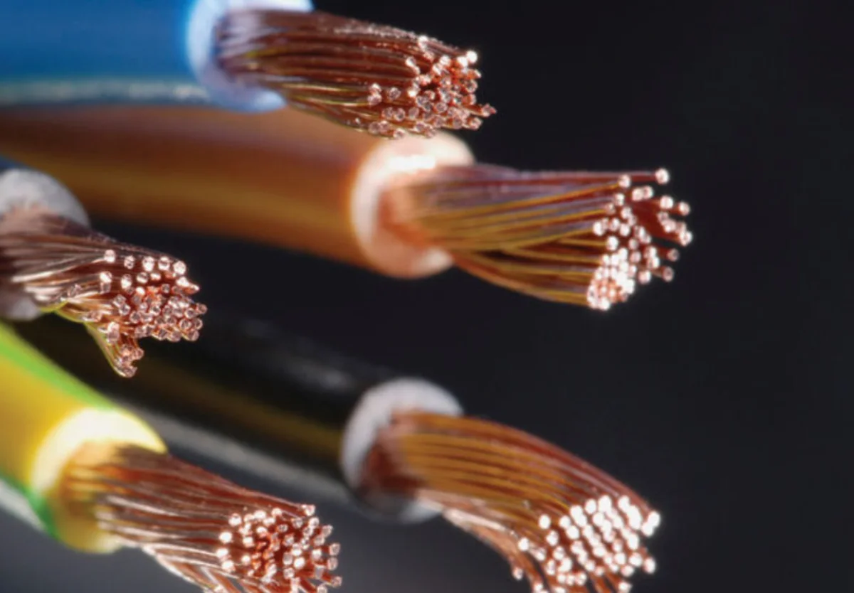 Copper conductors and insulation, full-color figure